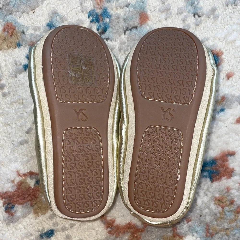 NWT Yosi Samra Gold Shoes